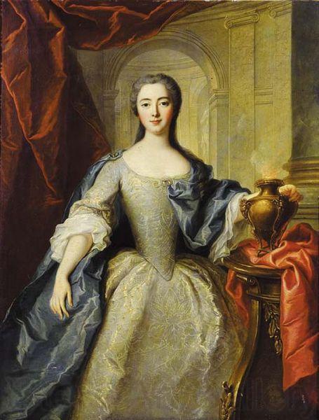 Jean Marc Nattier Portrait of Charlotte Louise de Rohan as a vestal virgin Spain oil painting art